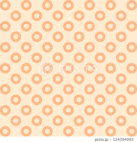 Seamless abstract vector pattern featuring peach fuzz dots, geometric shapes, and trendy polka dot ornaments. The design combines circles and grid elements for a stylish and modern background Seamless abstract vector pattern featuring peach fuzz dots, geometric shapes, and trendy polka dot ornaments. The design combines circles and grid elements for a stylish and modern background 124394093