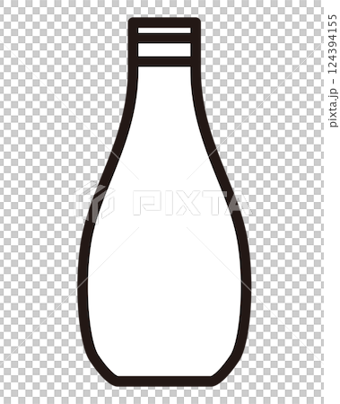 シンプルなボトルのイラスト 124394155