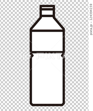 シンプルなペットボトルのイラスト シンプルなペットボトルのイラスト 124394159
