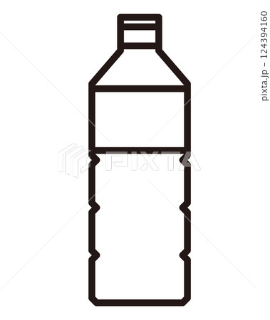 シンプルなペットボトルのイラスト シンプルなペットボトルのイラスト 124394160