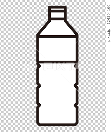 シンプルなペットボトルのイラスト シンプルなペットボトルのイラスト 124394160