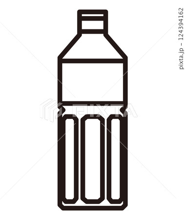 シンプルなペットボトルのイラスト シンプルなペットボトルのイラスト 124394162