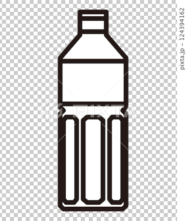 シンプルなペットボトルのイラスト シンプルなペットボトルのイラスト 124394162
