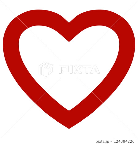 赤いハートマーク 赤いハートマーク 124394226