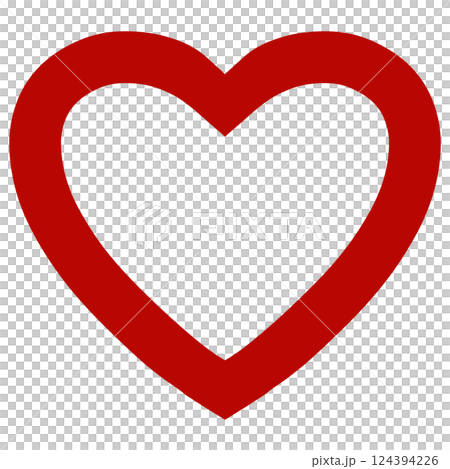 赤いハートマーク 赤いハートマーク 124394226