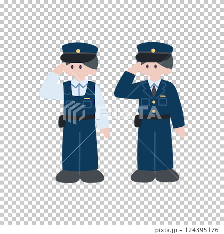 一組男警務人員 124395176