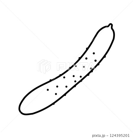 キュウリのアイコン キュウリのアイコン 124395201