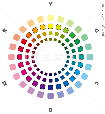 CMYK用のカラーチャート CMYK用のカラーチャート 124396030