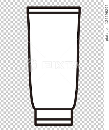Illustration of a simple tube-shaped container 124396292