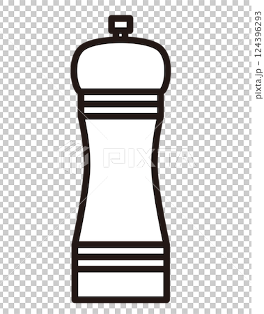 シンプルなペッパーミルのイラスト 124396293
