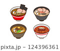 ラーメンのベクターイラストセット 124396361