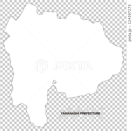 Blank map of Yamanashi prefecture Blank map of Yamanashi prefecture 124397273