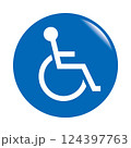 車椅子マーク 124397763