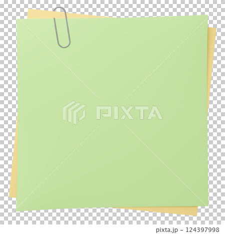 3D background material_paper and clip_green 3D background material_paper and clip_green 124397998
