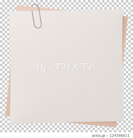 3D background material_paper and clips 124398011
