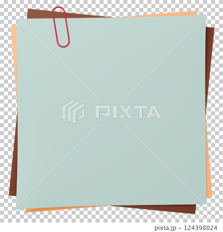 3D background material_paper and clips_colorful 124398024