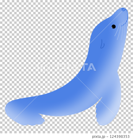 Cute sea lion 124398353