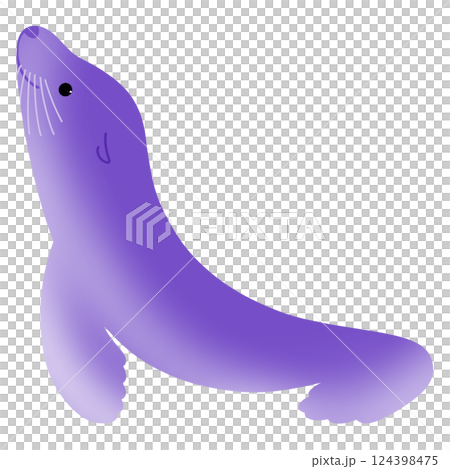 Cute sea lion 124398475