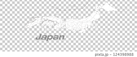 Map of Japan divided into 47 prefectures, focusing on the Kanto and Chubu regions. Blank map of Japan 124398988