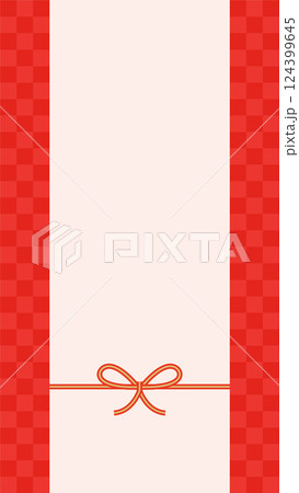 水引のベクターイラスト 縦長の背景イラスト 水引のベクターイラスト 縦長の背景イラスト 124399645