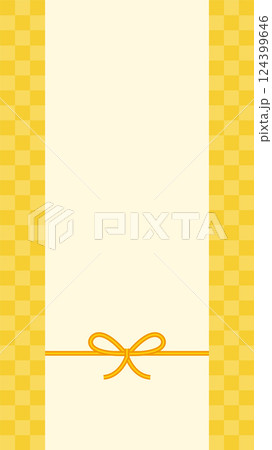 水引のベクターイラスト　縦長の背景イラスト 124399646