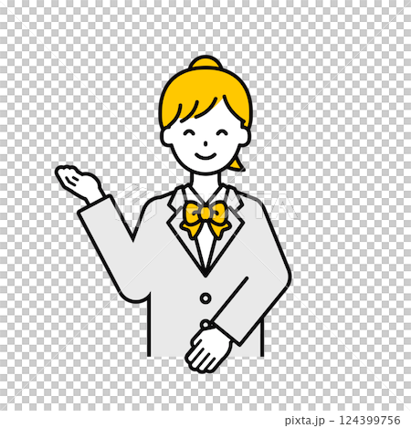 Upper body pose_simple female student 20 Upper body pose_simple female student 20 124399756