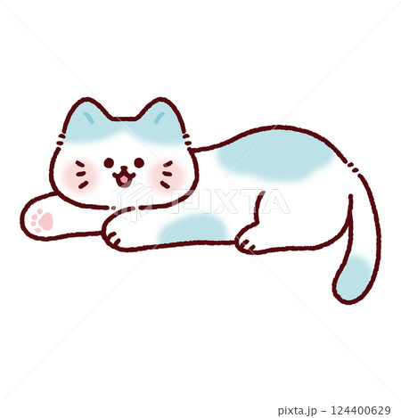 ニコニコご機嫌なふんわりネコ 124400629