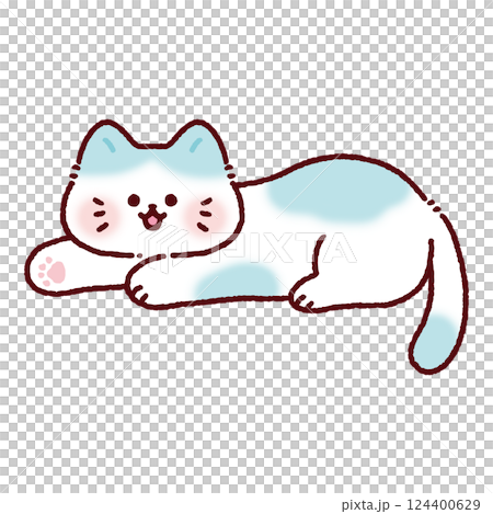 一隻毛茸茸的貓心情愉快 一隻毛茸茸的貓心情愉快 124400629