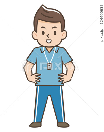 体育教師のイラスト 124400655