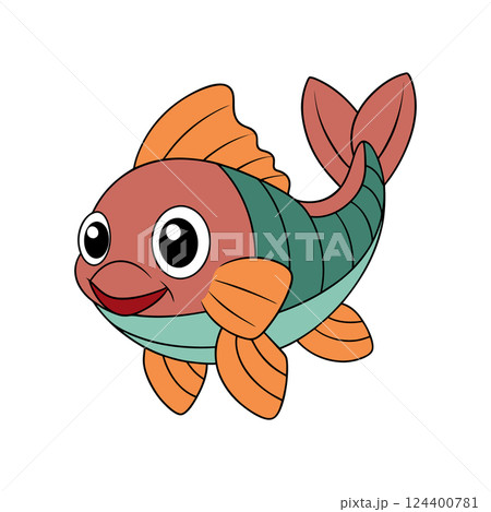 Illustration of Cartoon Animal Clipart Design 124400781
