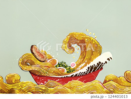 ラーメンのイメージイラスト 124401013