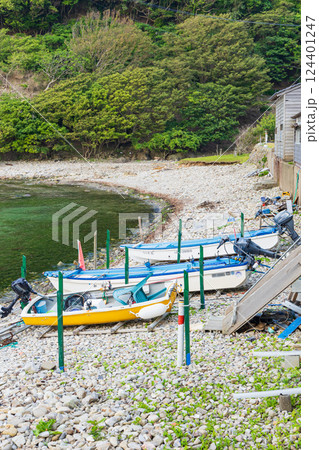 伝統的な焼杉板の町並みと海(兵庫県豊岡市竹野町) 伝統的な焼杉板の町並みと海(兵庫県豊岡市竹野町) 124401247