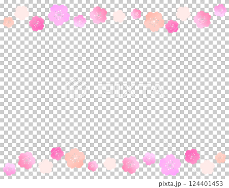 Spring-like and cute cherry blossom frame material 3 124401453
