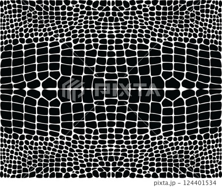 Seamless pattern of alligator leather on a white background Seamless pattern of alligator leather on a white background 124401534
