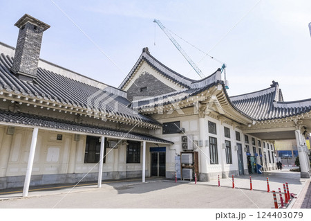 韓国伝統建築を採用している全州駅舎 124403079