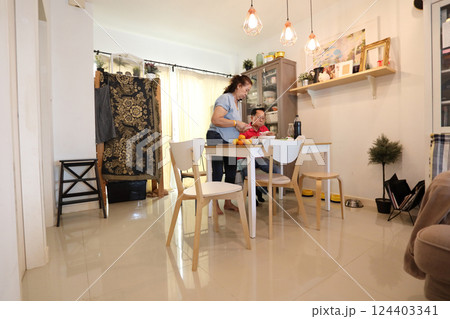 Relaxing at Home 124403341