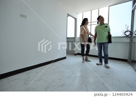 Checking New Home 124403424