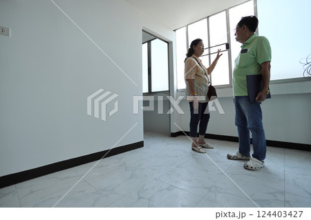 Checking New Home 124403427