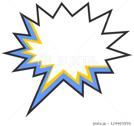 漫画で台詞やコメントを書込む吹出しのイラスト 漫画で台詞やコメントを書込む吹出しのイラスト 124403950