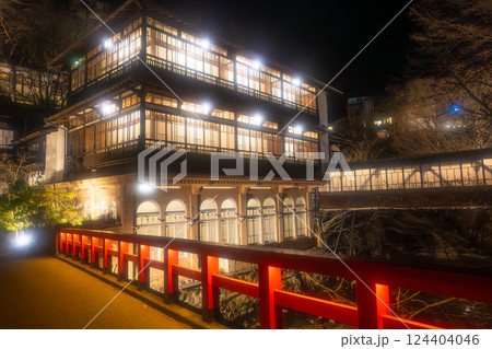 四万温泉　積善館（群馬県指定重要文化財） 124404046