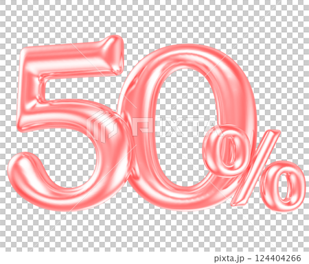 Percent Number Red 3D Render Percent Number Red 3D Render 124404266