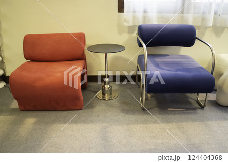 Coffee shop interior vintage style in Thailand 124404368