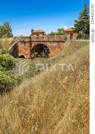 Dam, Canal of Castile, Herrera del Pisuerga, Spain 124405270