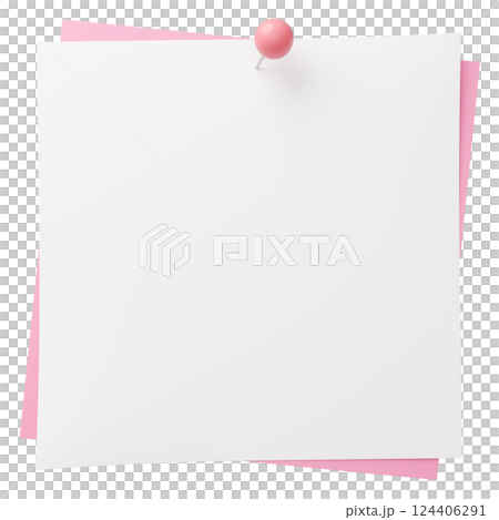 3D background material_thumbtack_paper_pink 124406291