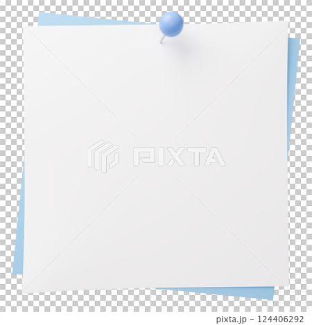 3D背景材質_圖釘_紙張_淺藍色 3D背景材質_圖釘_紙張_淺藍色 124406292