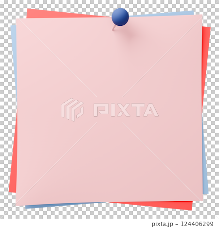 3D background material_thumbtack_paper_colorful 124406299
