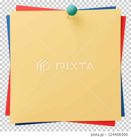 3D background material_thumbtack_paper_colorful 124406300