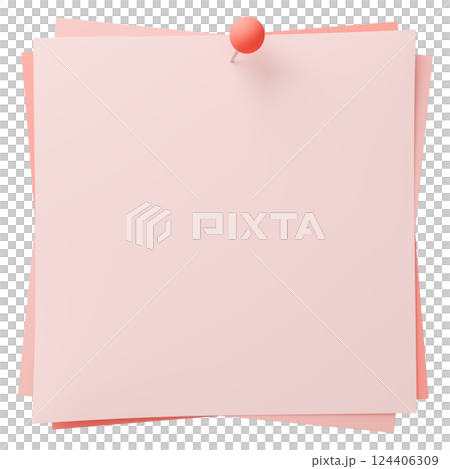 3D background material_thumbtack_paper_pink 124406309