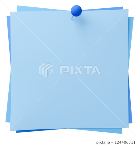 3D背景素材_画鋲_紙_水色 124406311