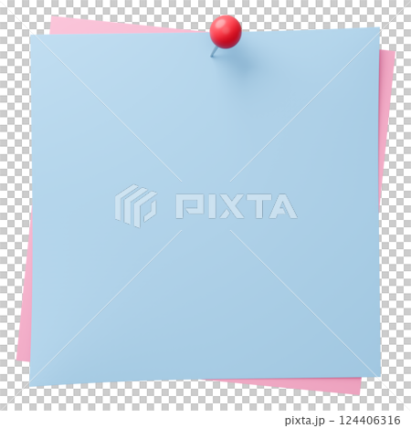 3D背景材質_圖釘_紙張_淺藍色 3D背景材質_圖釘_紙張_淺藍色 124406316